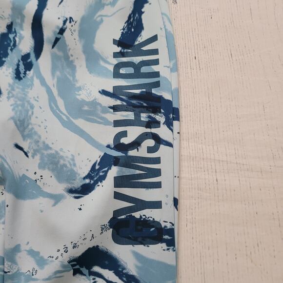 Gymshark Women’s Estimated Size S Printed Performance Leggings Blue - Picture 4 of 6